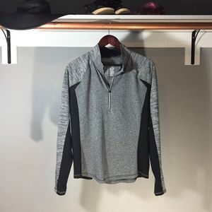 Quarter zip long sleeve athletic top